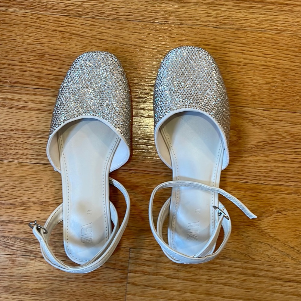 Zara girls sparkly dress shoes